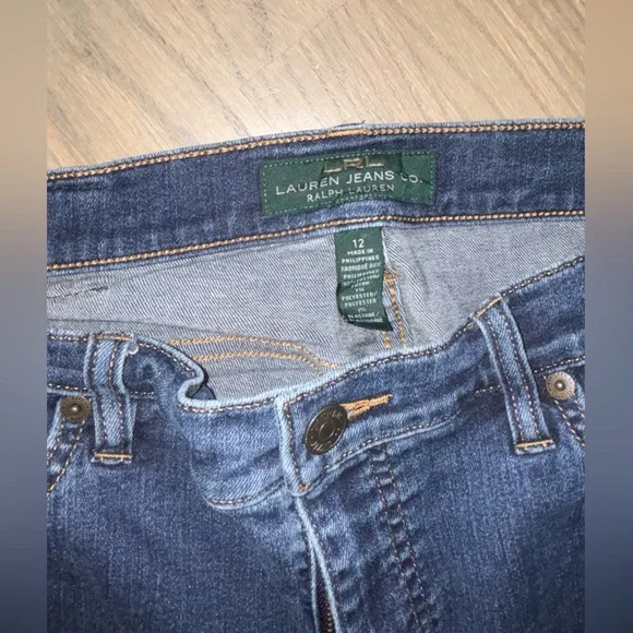 LRL Lauren Ralph Lauren Classic Straight Jeans Womens size 12 - Picture 6 of 6